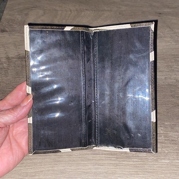 VTG Jone Jones collection Giraffe flat wallet NWT Brown & cream - Picture 6 of 11